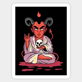 All Hail Satan Zen Magnet